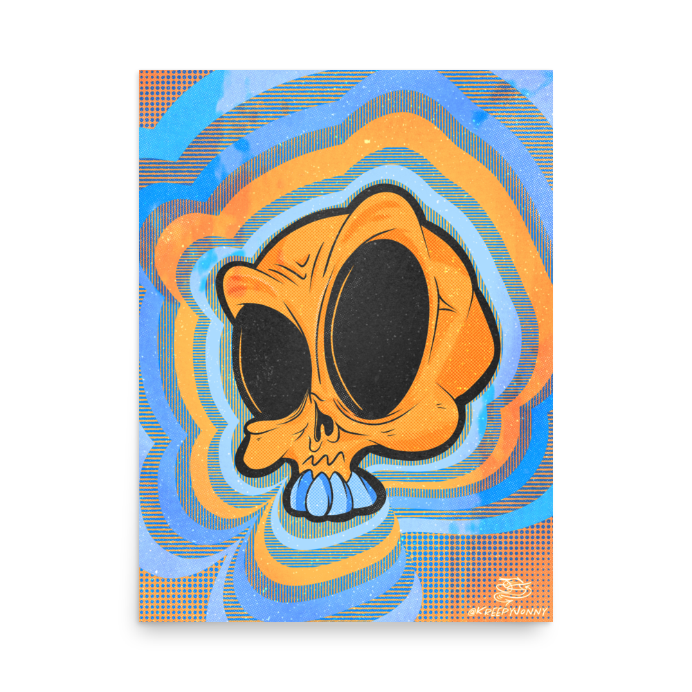 Psycho Skull 18x24